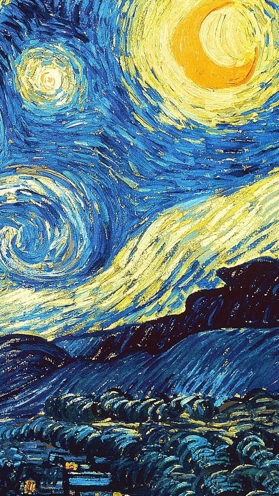 Iphone Starry Night Van Gogh - HD Wallpaper 