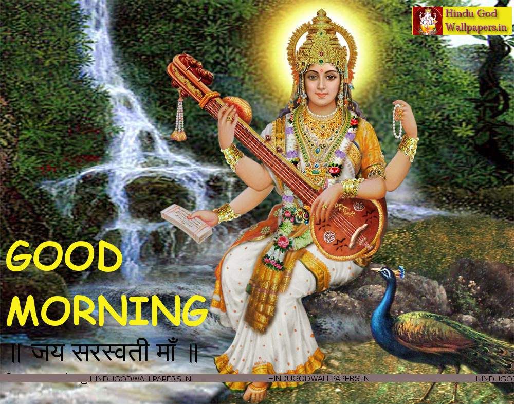 Good Morning With Saraswati - HD Wallpaper 