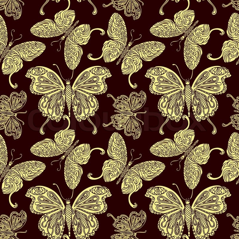 Butterfly Fabric Pattern - HD Wallpaper 