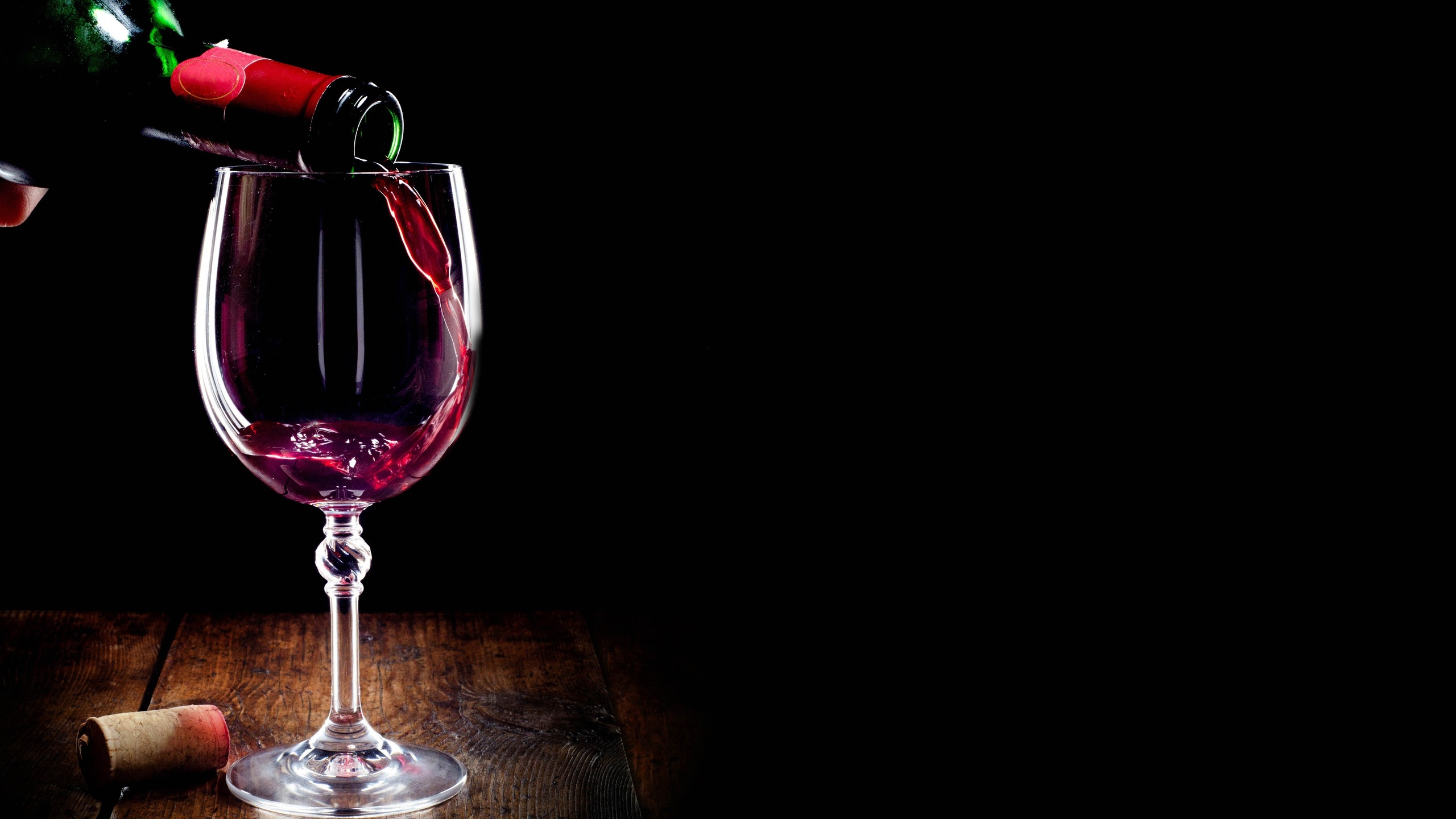 Wine, Bottle, Red, Tube, Glass, Black Background Photo - Black Background With Wine - HD Wallpaper 