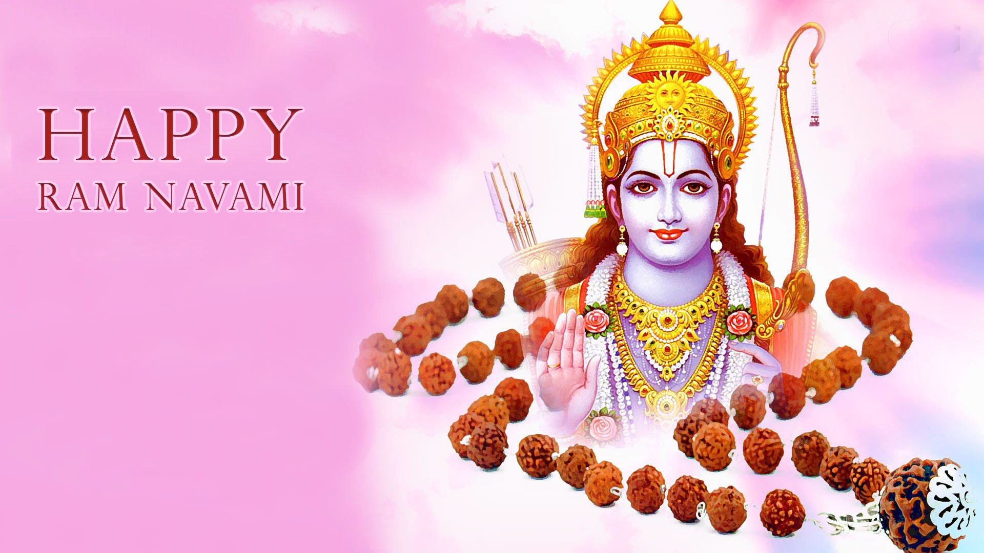 Happy Ram Navami Wallpaper - Happy Ram Navami Hd - HD Wallpaper 