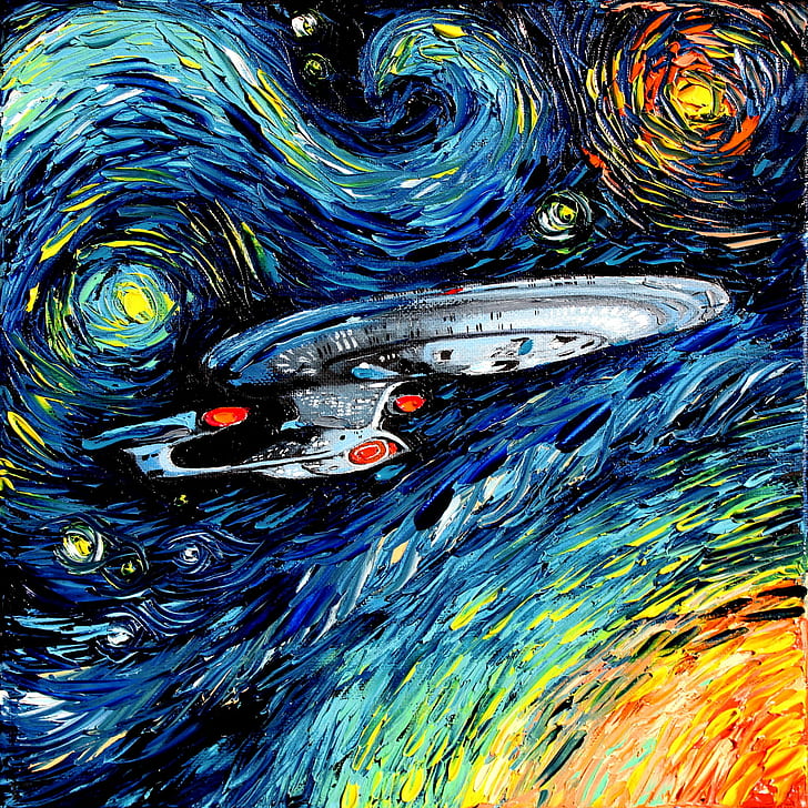 Traditional Art, Painting, Artwork, Star Trek, Vincent - HD Wallpaper 