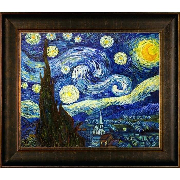 Starry Night By Van Gogh Van Gogh Starry Night Live - Original Starry Night Painting - HD Wallpaper 