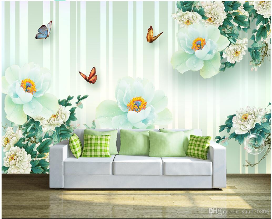 Background Sofa Flower Hd - HD Wallpaper 