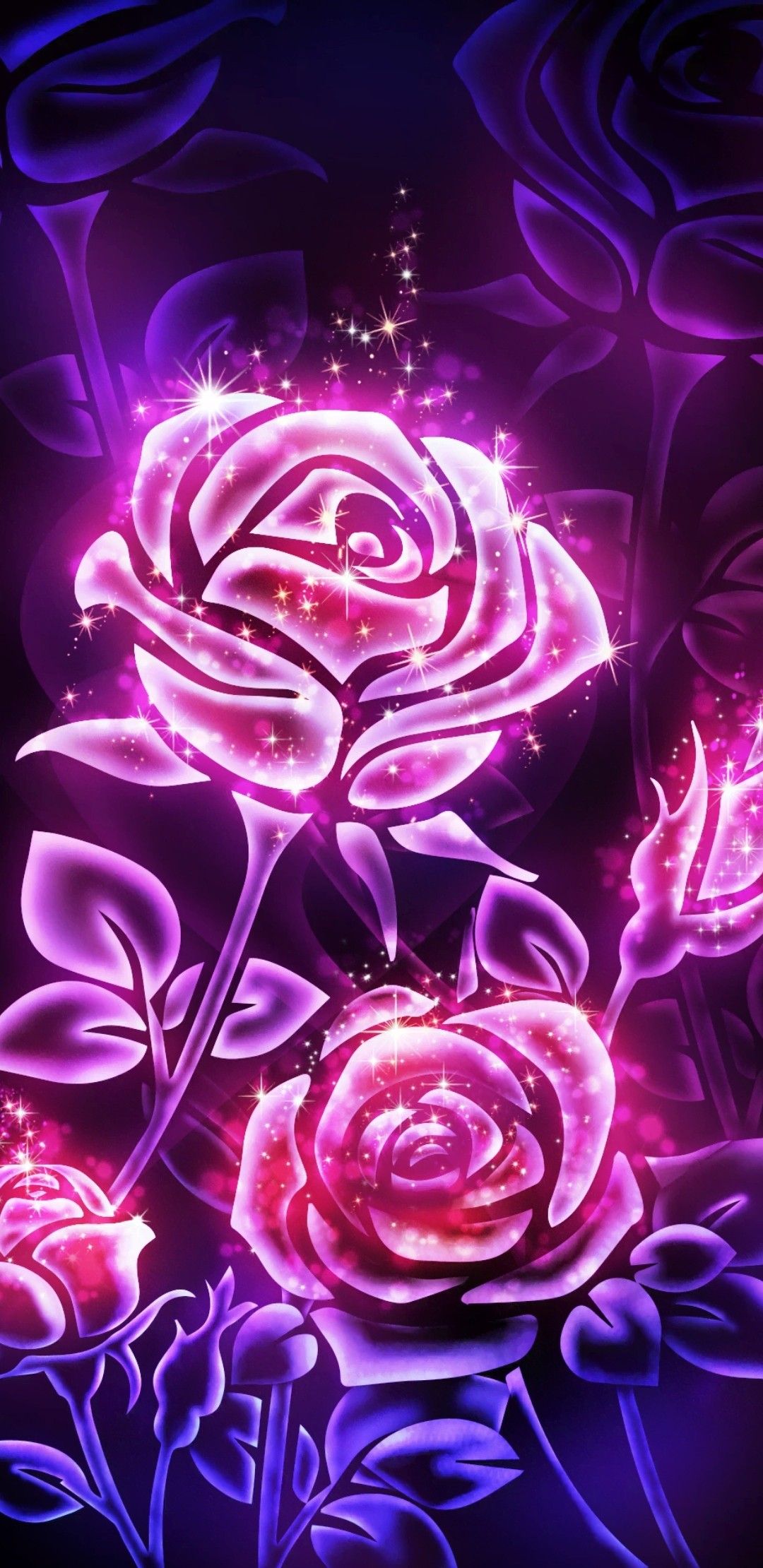 Pink Rose Gold Galaxy - 1080x2220 Wallpaper 