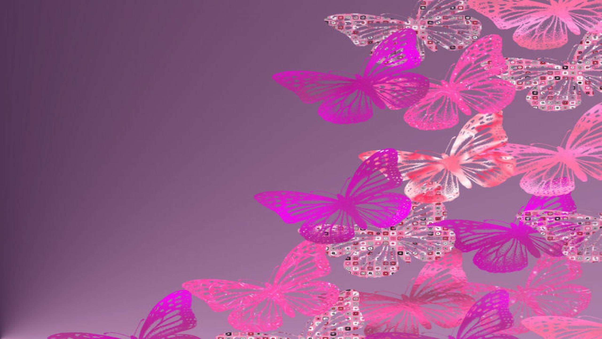 New Butterfly Wallpaper - Glitter Pink Butterfly Background - HD Wallpaper 