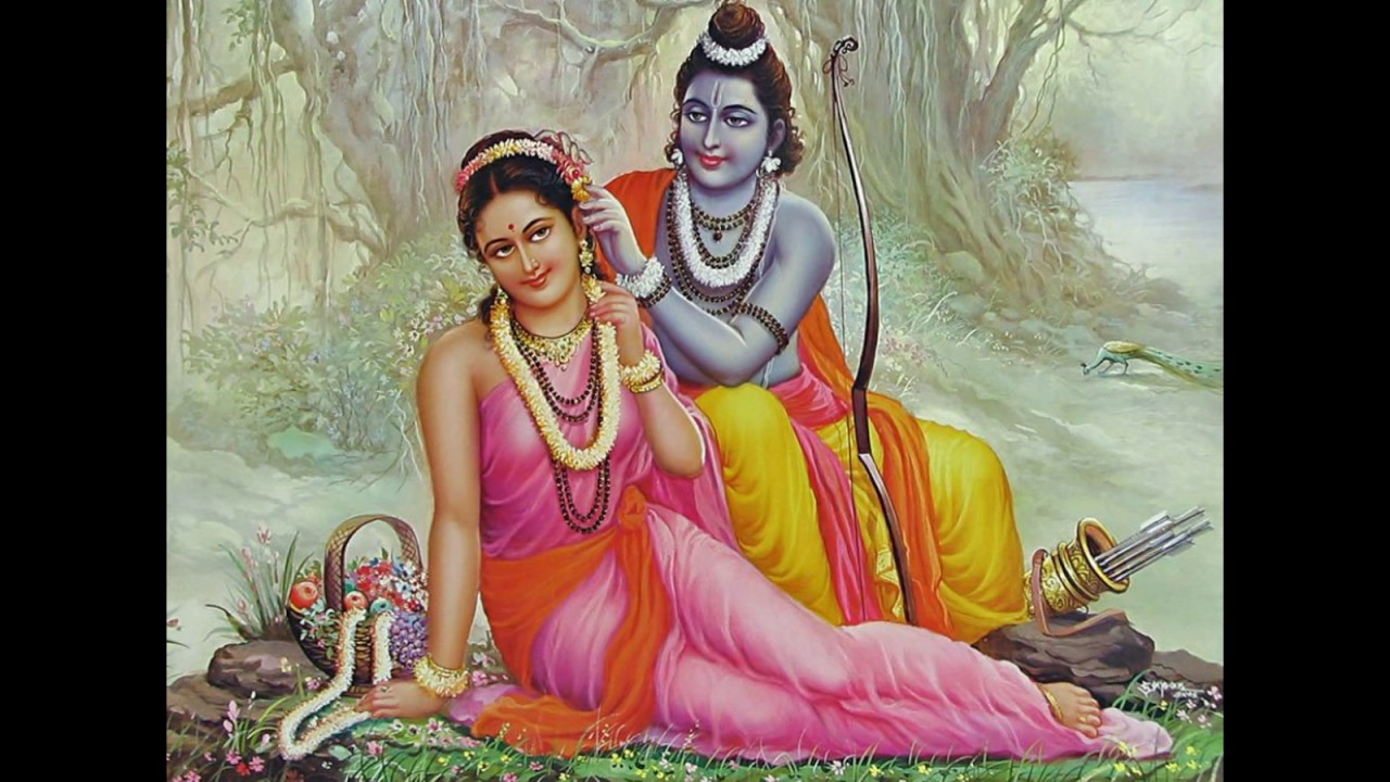 Ram And Sita Love - HD Wallpaper 