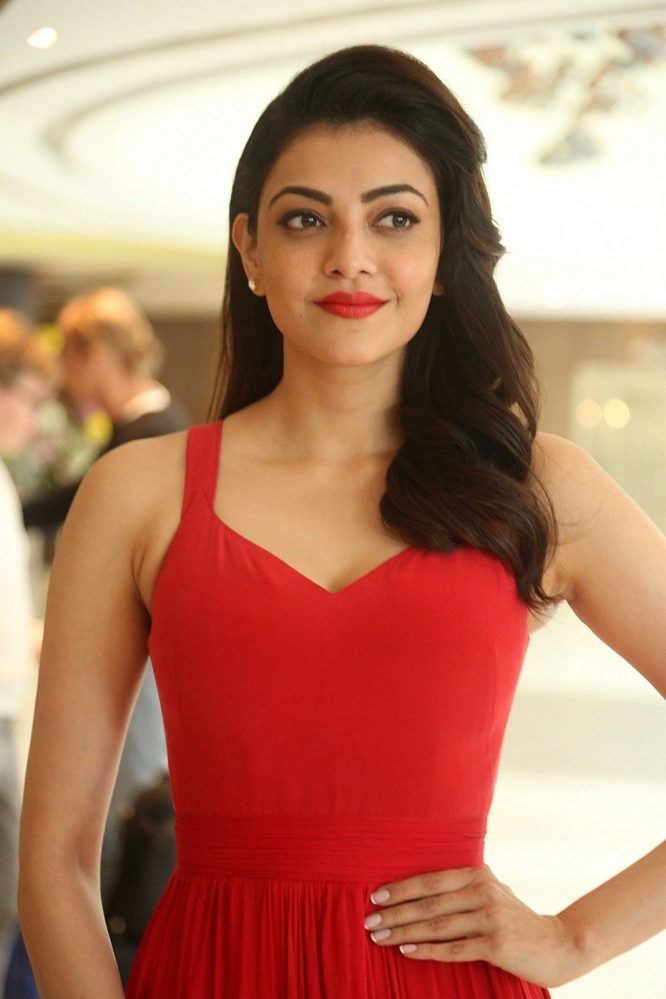 Kajal Aggarwal Hot Red - HD Wallpaper 