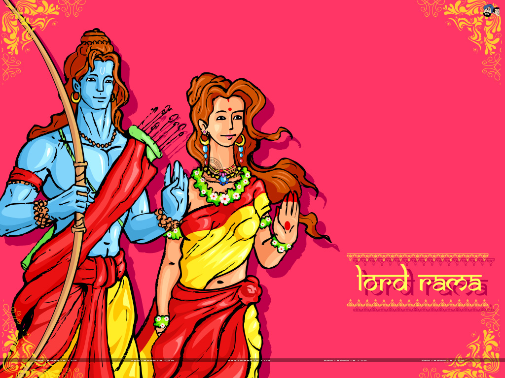 Lord Rama - Wishes Of Ram And Sita Dussehra - 1024x768 Wallpaper 