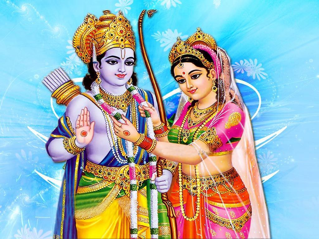 Ram Sita - HD Wallpaper 