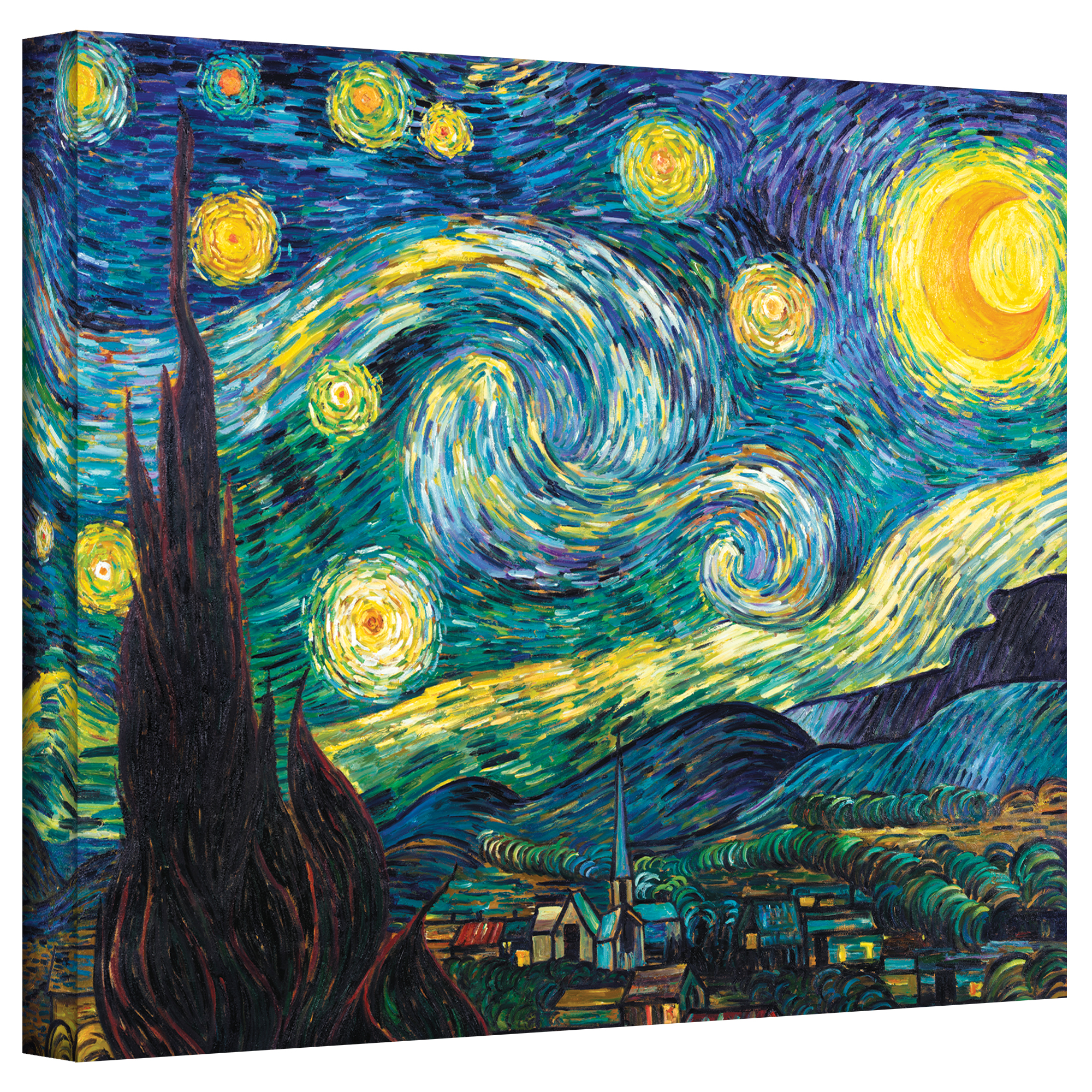 Starry Night Van Gogh - HD Wallpaper 