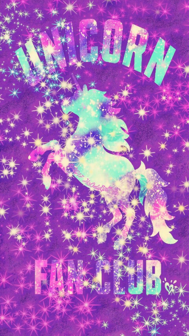 Unicorn Girly Wallpaper Luxury Unicorn Fan Club Sparkle - Rainbow Glitter Wallpaper Unicorn - HD Wallpaper 