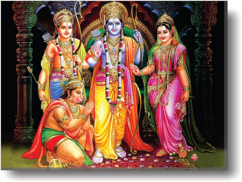Shree Ram Sita Hanuman - HD Wallpaper 