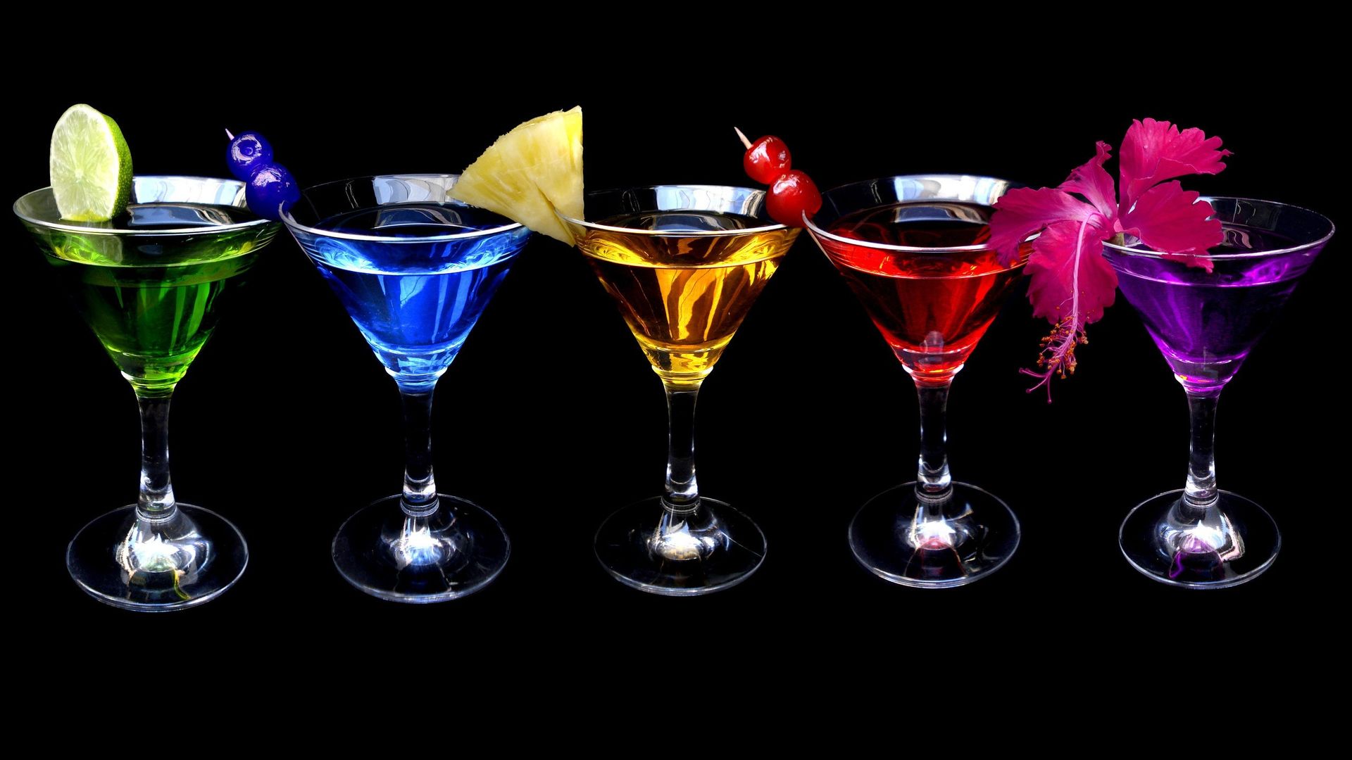 Colorful Cocktails Fruits Drinking Glass With Black - Facebook Cover Photos Liquor - HD Wallpaper 