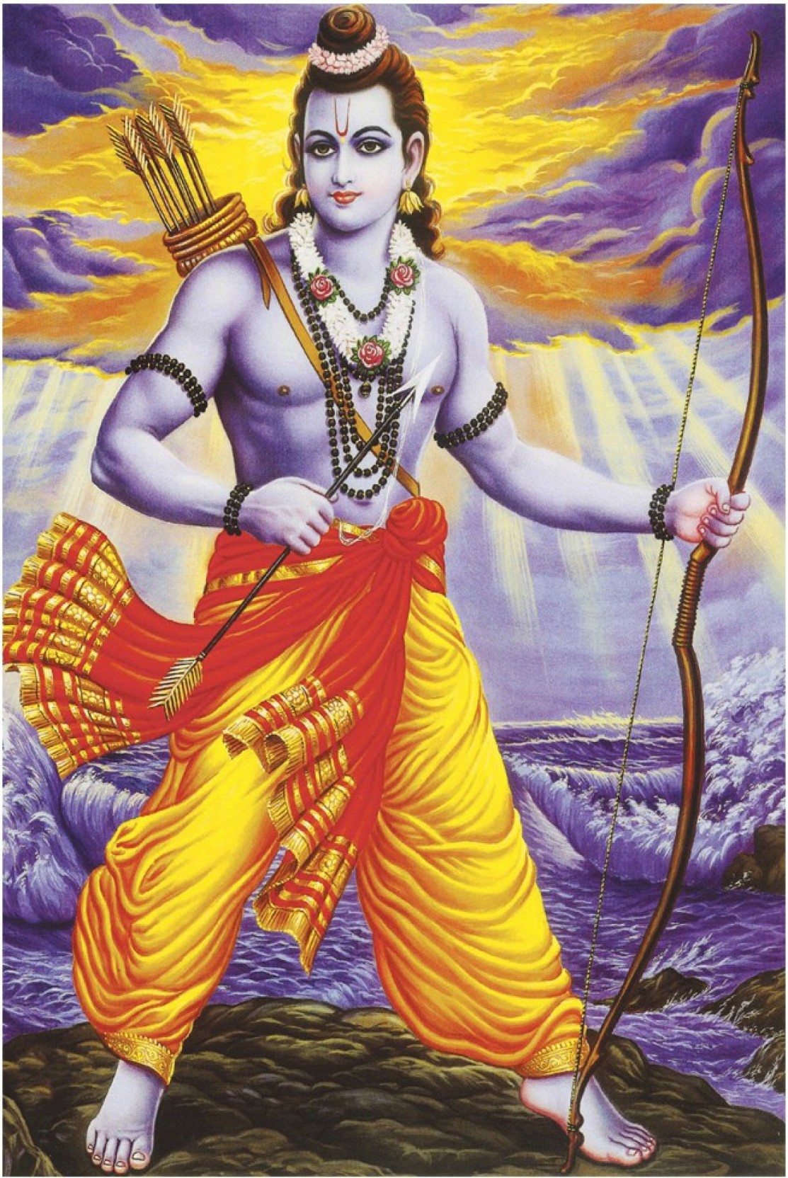 Paintings Of Hindu Gods - HD Wallpaper 