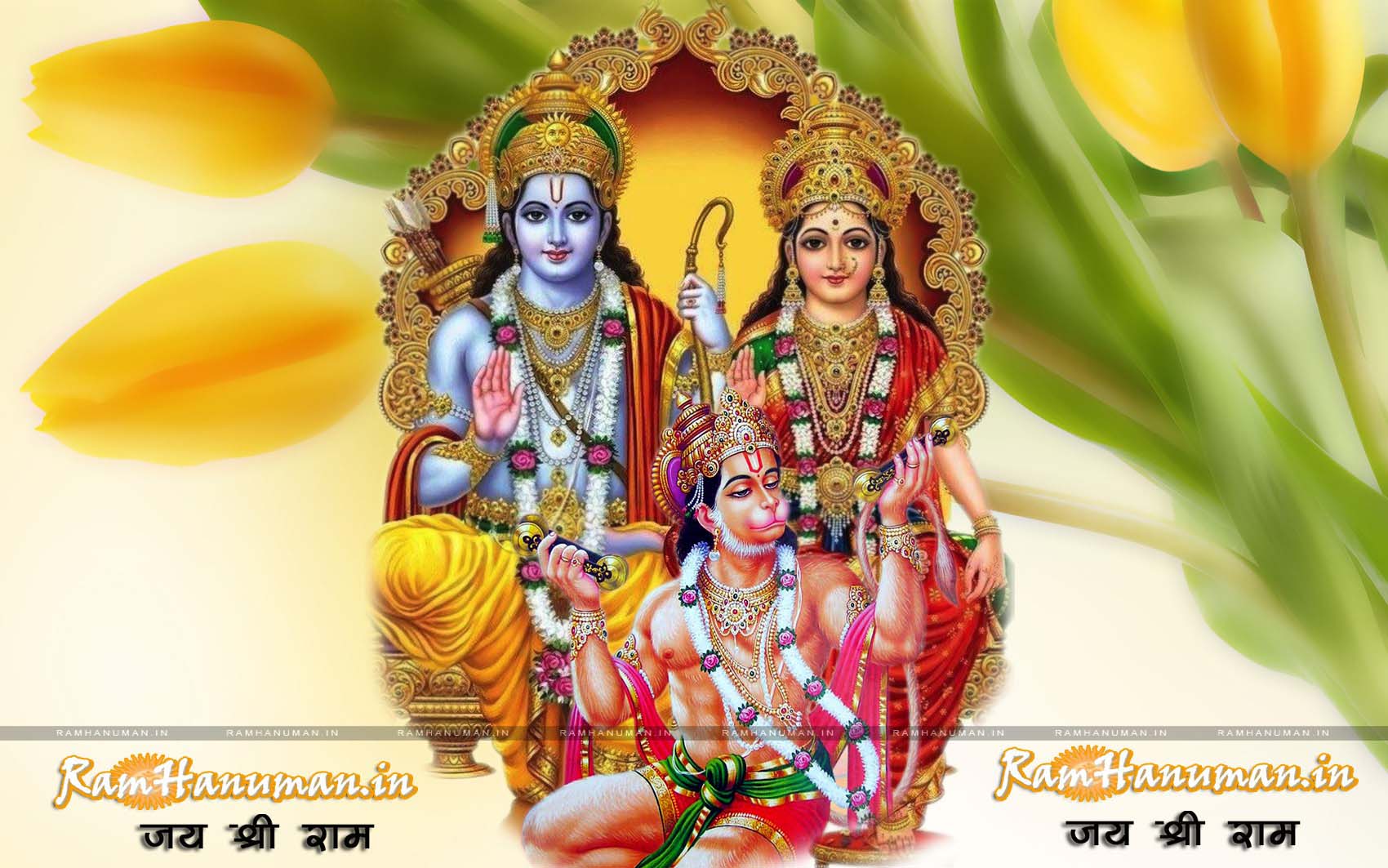 Shri Ram Hanuman Hd - 1700x1063 Wallpaper 