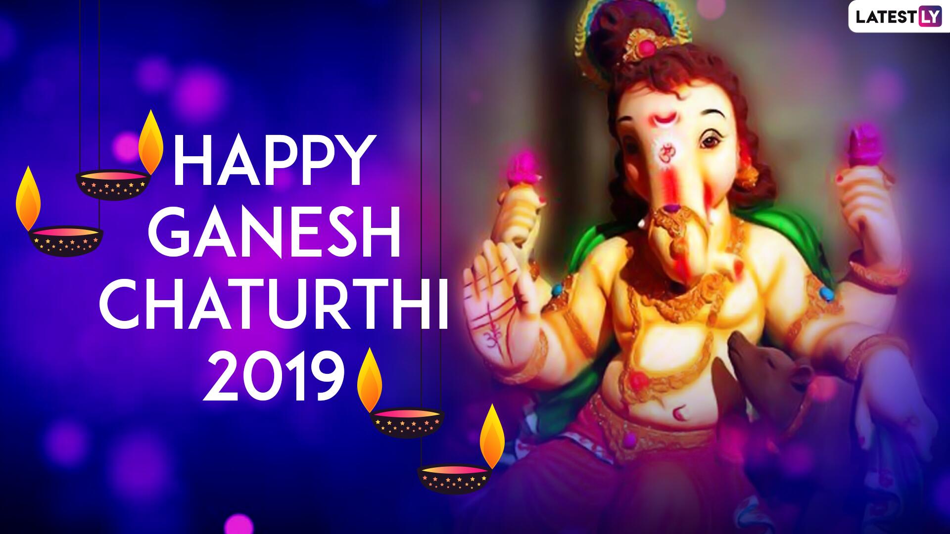 Happy Ganesh Chaturthi 2019 - HD Wallpaper 