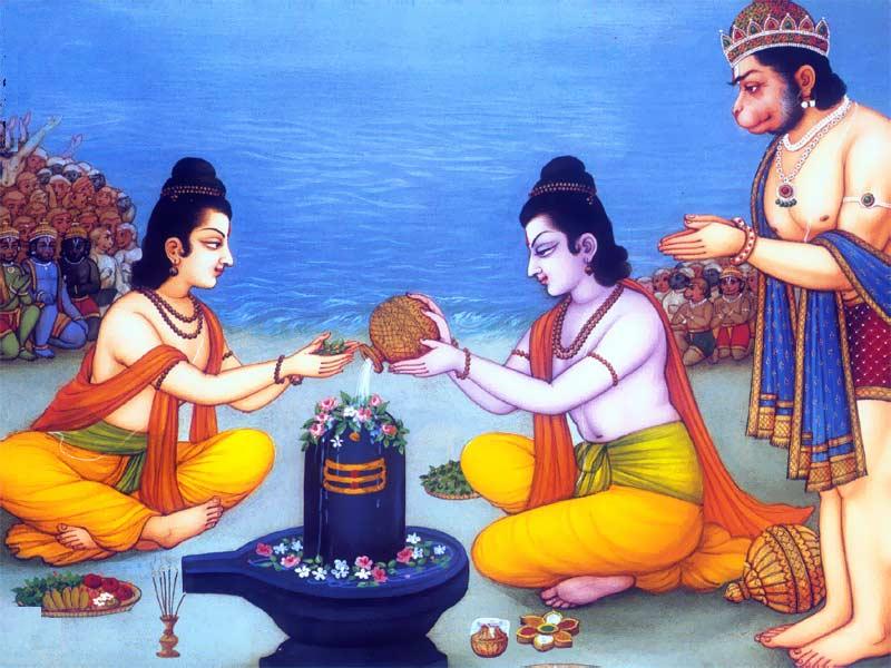 28 - Lord Shiva And Rama Hd - HD Wallpaper 
