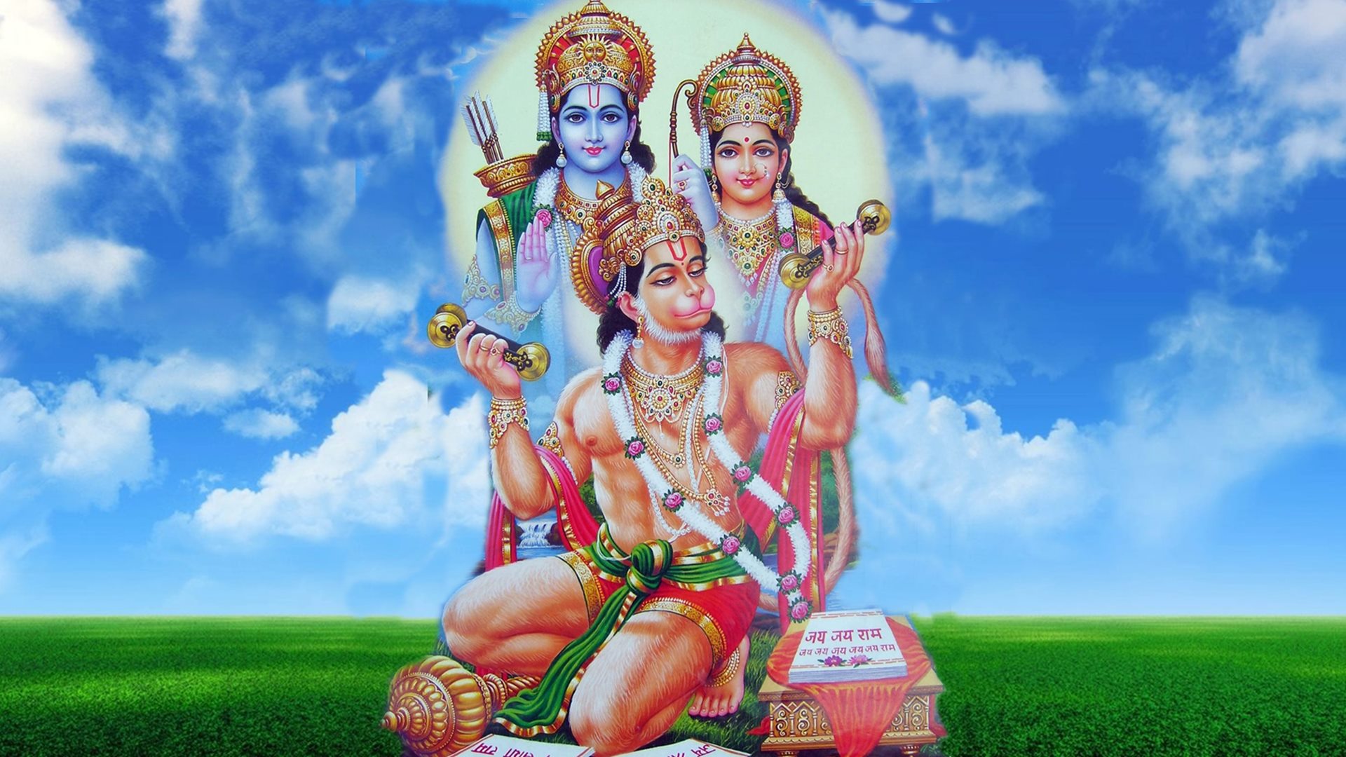 Shri Ram Jii Wallpaper - Good Morning Quotes With Hindu God - 1920x1080  Wallpaper 