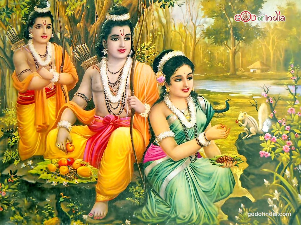 Ram Sita And Lakshman - HD Wallpaper 