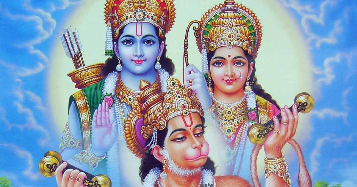 Shri Ram Sita Images, Shri Ram Images - Hanuman Rama And Sita - HD Wallpaper 