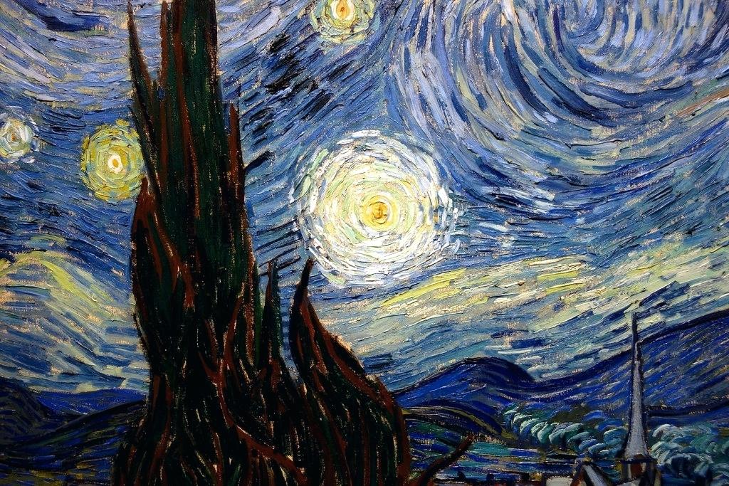 Starry Night By Van Gogh How Many Starry Night Paintings - Van Gogh Starry Night - HD Wallpaper 