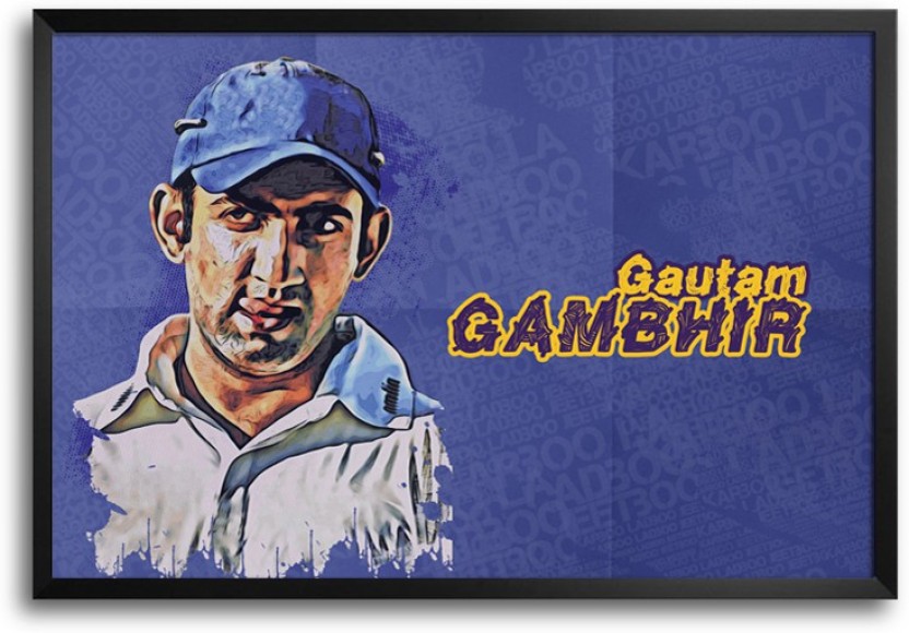 Gautam Gambhir Art - HD Wallpaper 