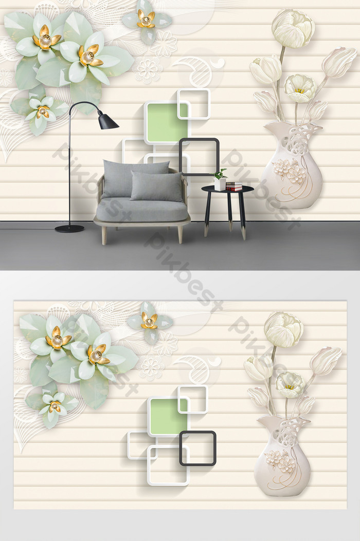 Gaya Eropa 3d Gaya Dekorasi Dinding Latar Belakang - Arboles Dibujados En Pared - HD Wallpaper 