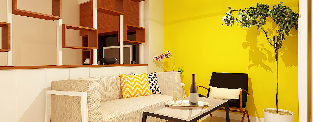 Ruang Keluarga Modern Oleh Homify Modern - Durasi Cat Ruang Tamu - HD Wallpaper 