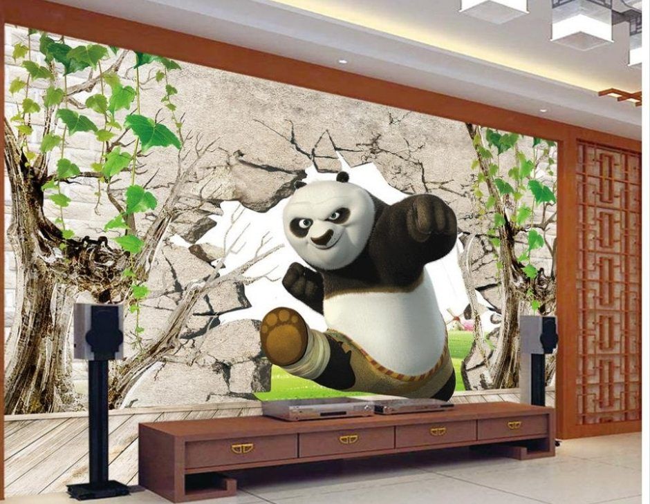 Hiasan Dalaman Ruang Tamu Penting Dekorasi 3d Kung - Kung Fu Panda 2 - HD Wallpaper 