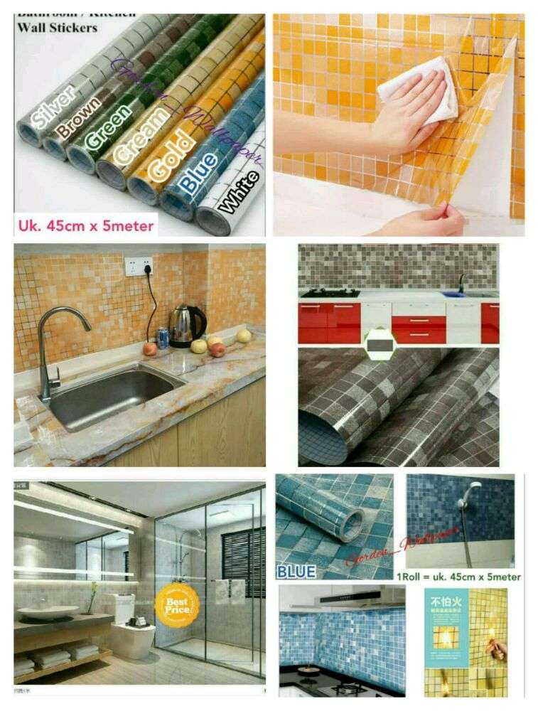 Promo Wallpaper Dapur Dan Kamar Mandi - Furniture - HD Wallpaper 