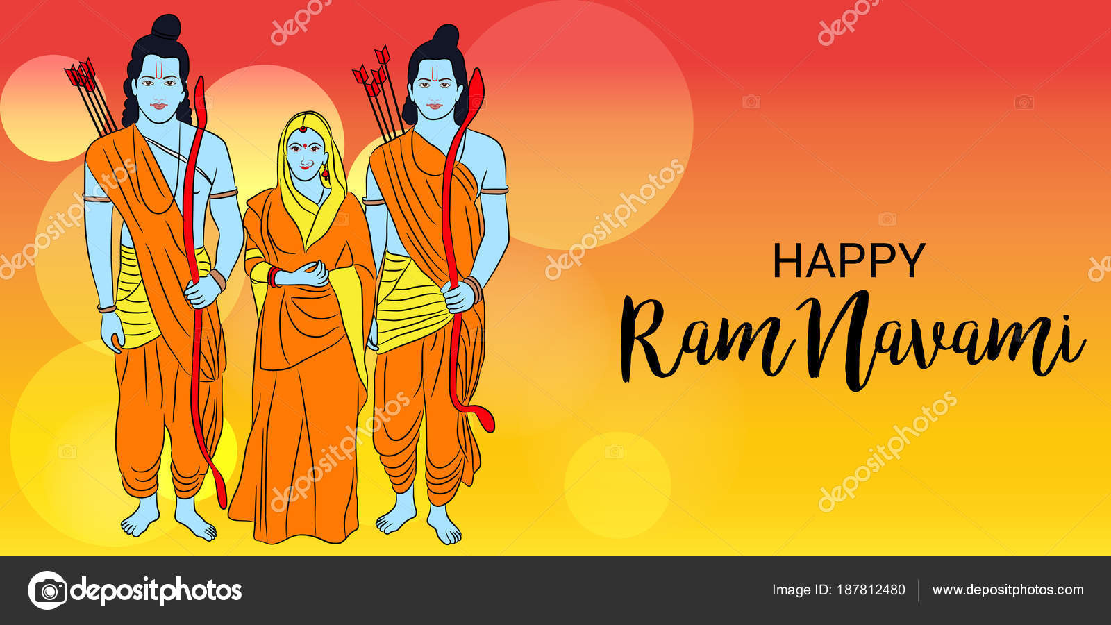 Shree Ram Navami Banner - HD Wallpaper 