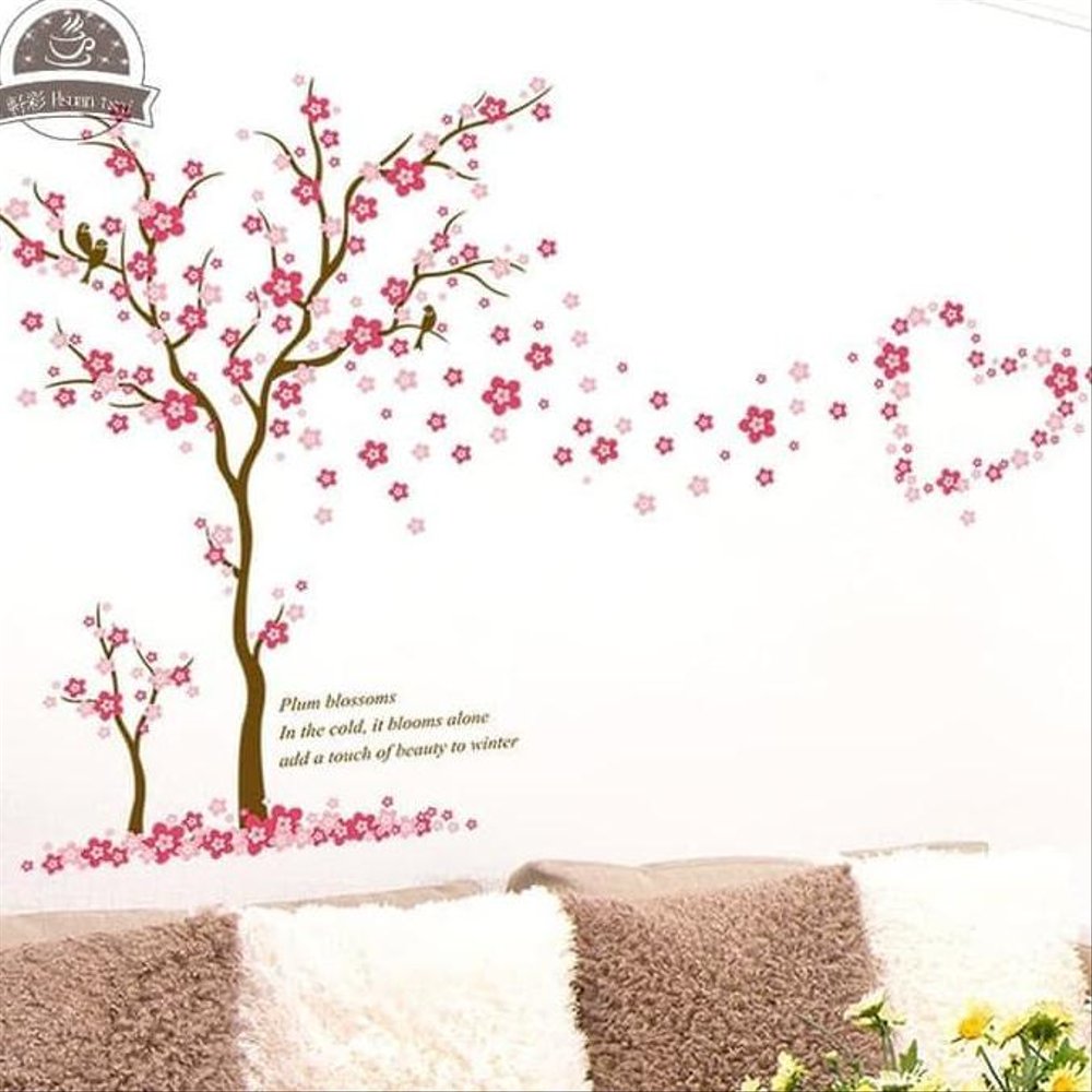 Cuci Gudang Sticker Dinding Stiker Pohon Sakura Wallpaper - Teenage Girls Wall Murals - HD Wallpaper 