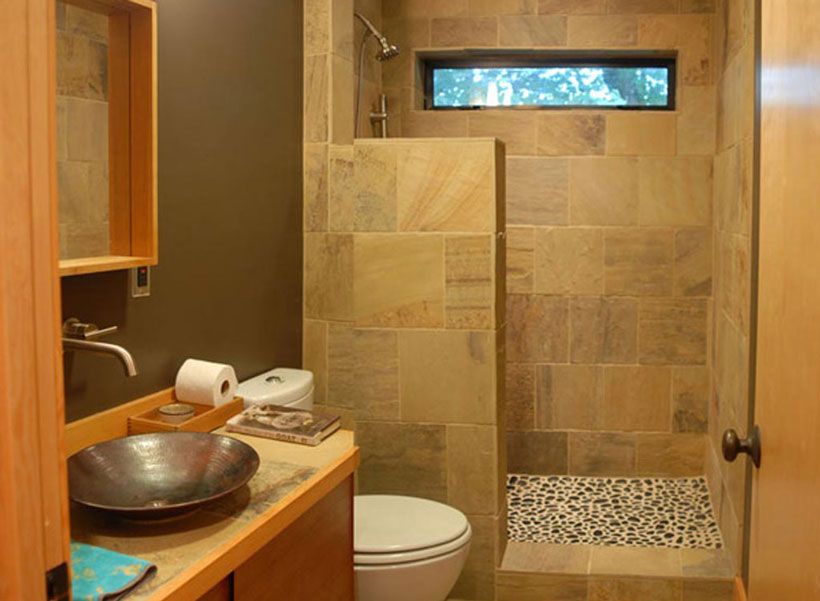 Decorate Small Bathroom Without Bathtub - HD Wallpaper 