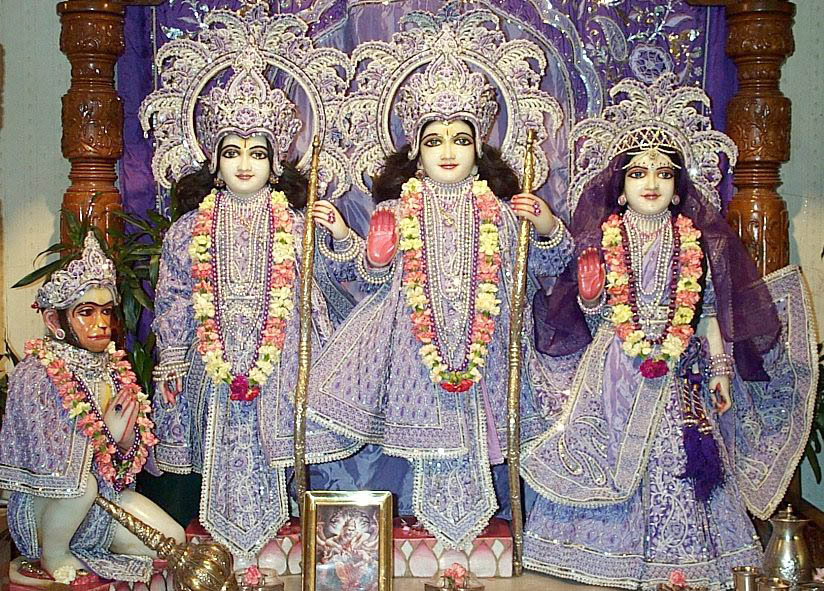 Hanumanji With Ram Ji Mandir - HD Wallpaper 