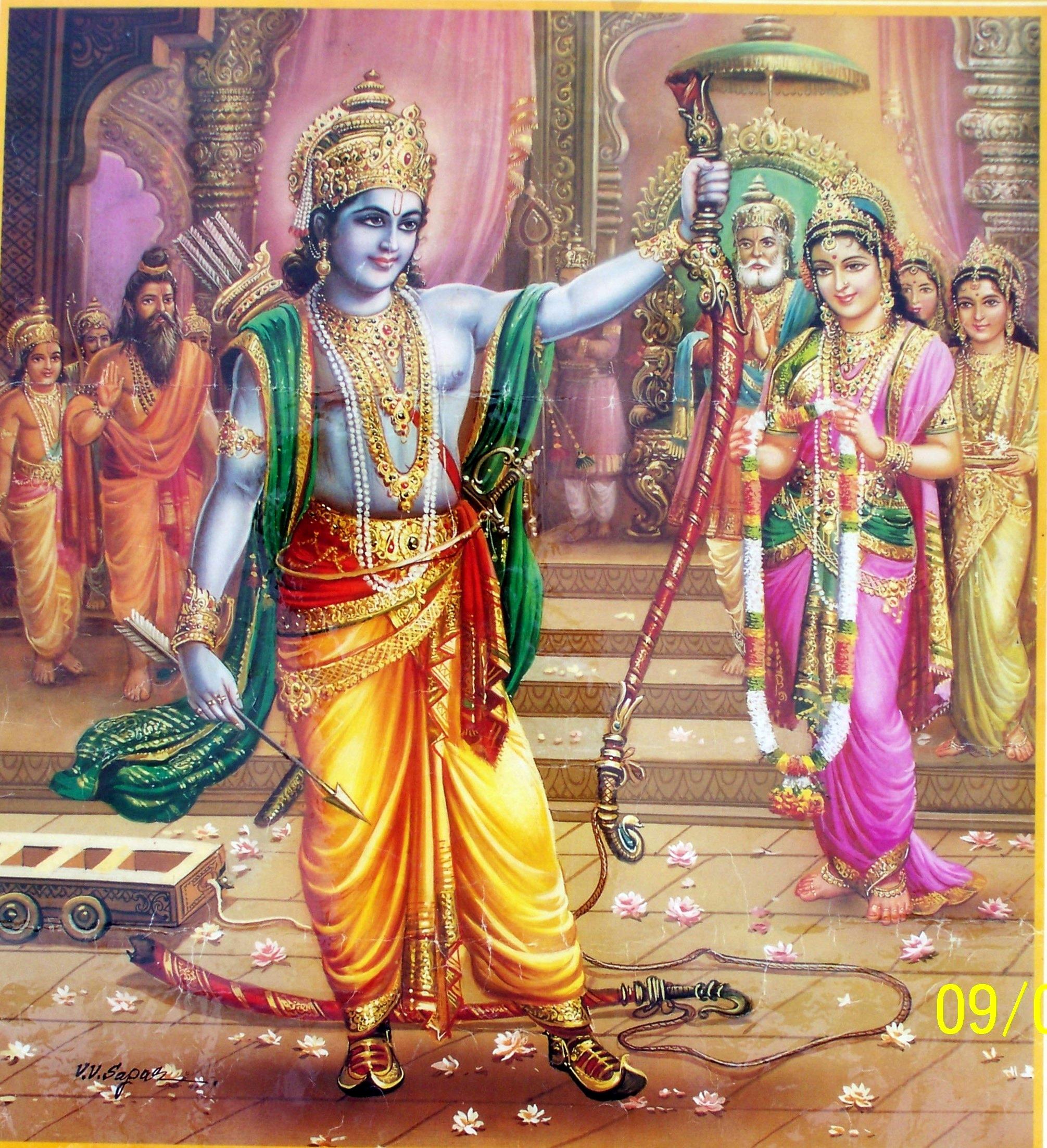 Shri Ram Sita Wallpaper Hd - Rama Breaking Shiva's Bow - HD Wallpaper 