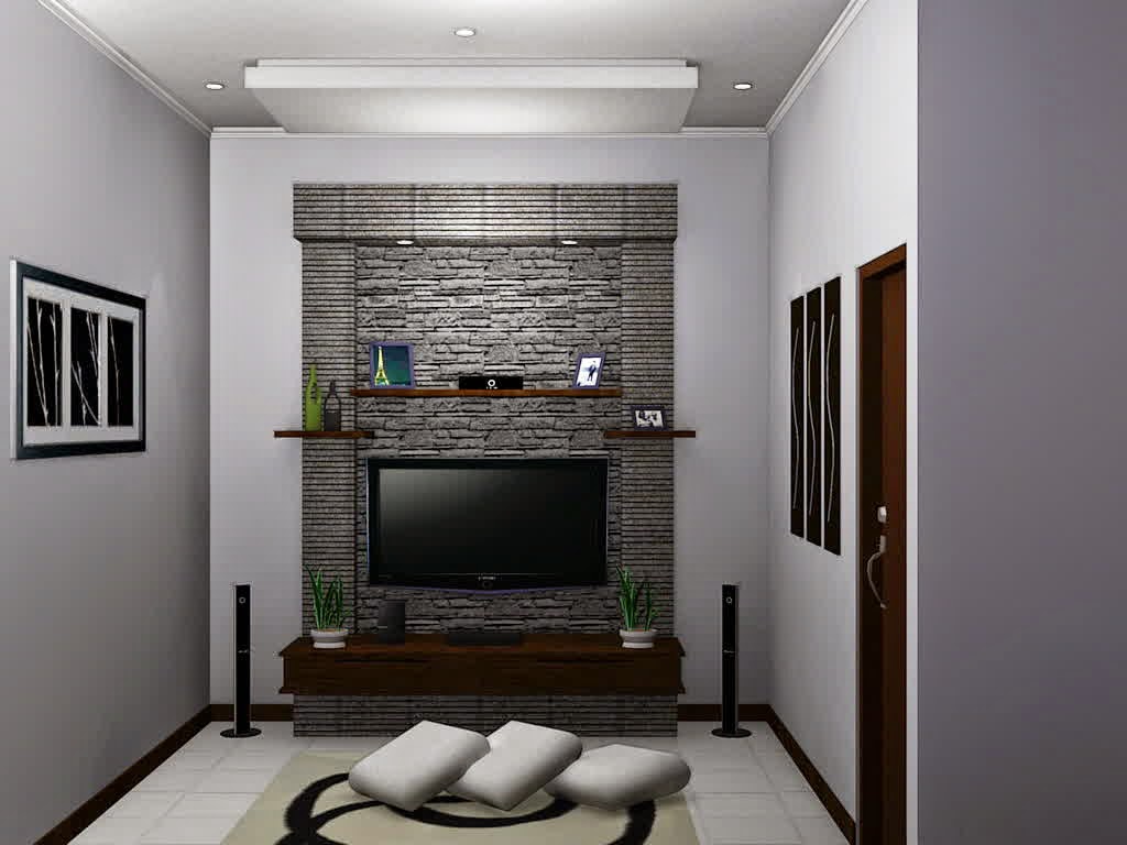 Kumpulan Desain Ruang Tamu Sempit Memanjang Desain - Desain Ruang Tv Minimalis - HD Wallpaper 