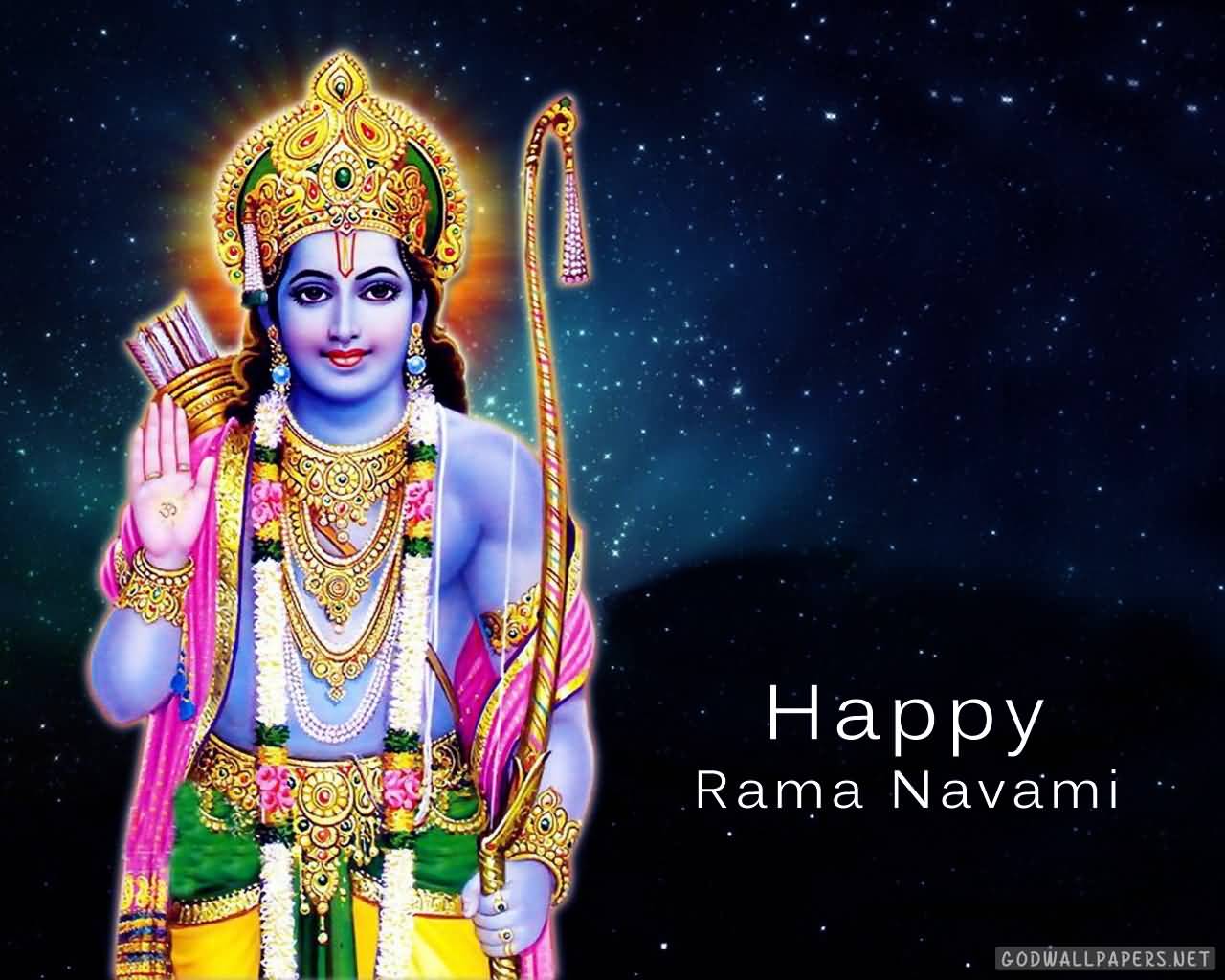 Happy Ram Navami 2017 Image - Hd Wallpaper Shree Ram - HD Wallpaper 