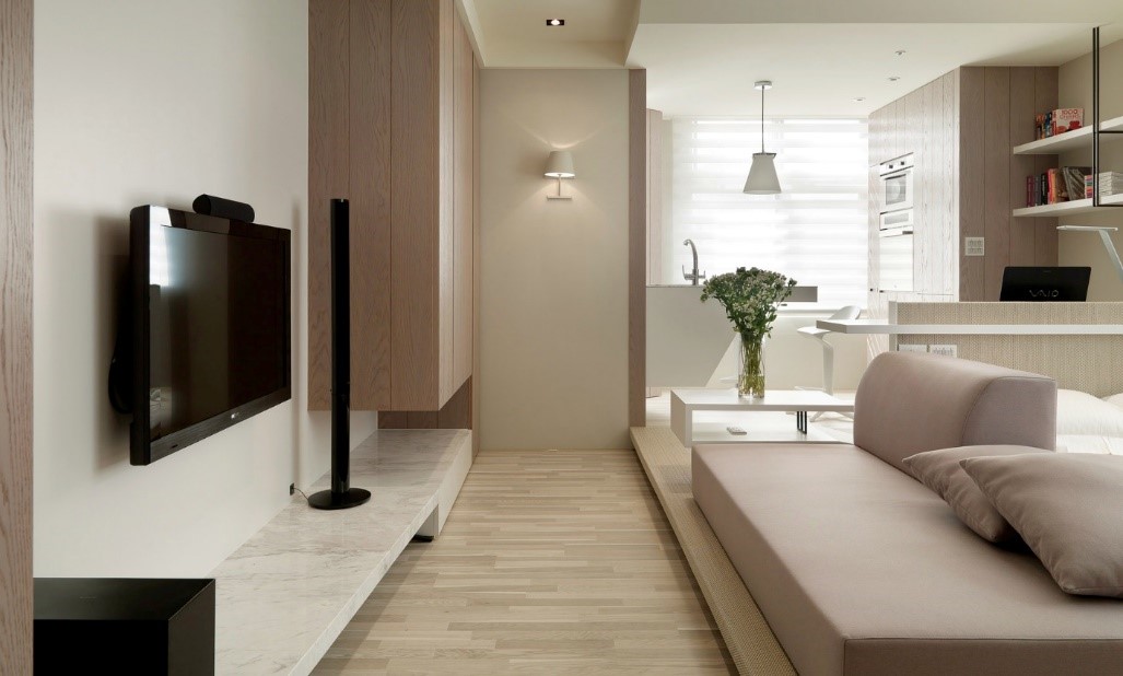 Mini Apartment Interior Design - HD Wallpaper 
