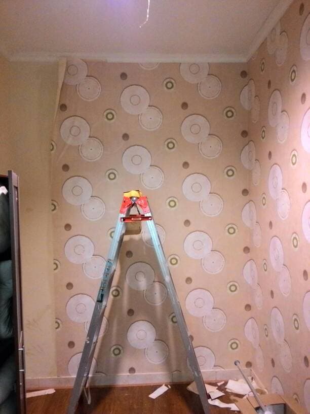 2 - Pemasangan Wallpaper Dinding - HD Wallpaper 