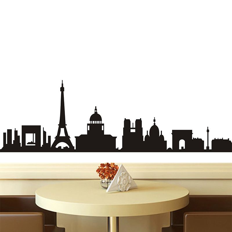 Paris Skyline Silhouette Png - HD Wallpaper 