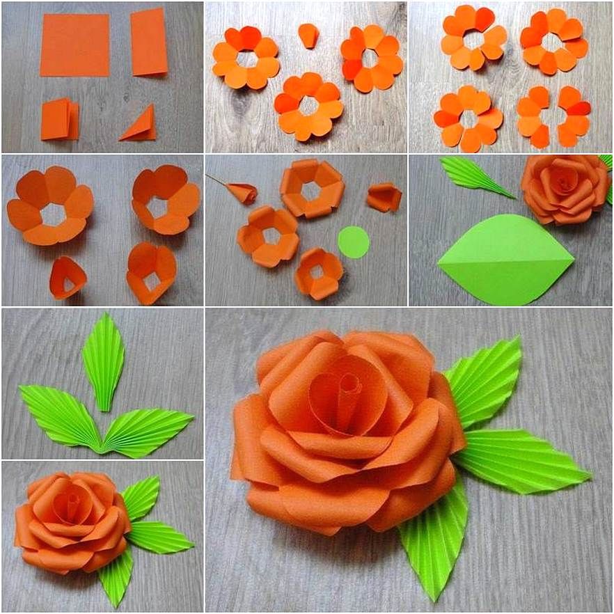 Step By Step Easy Paper Rose - HD Wallpaper 