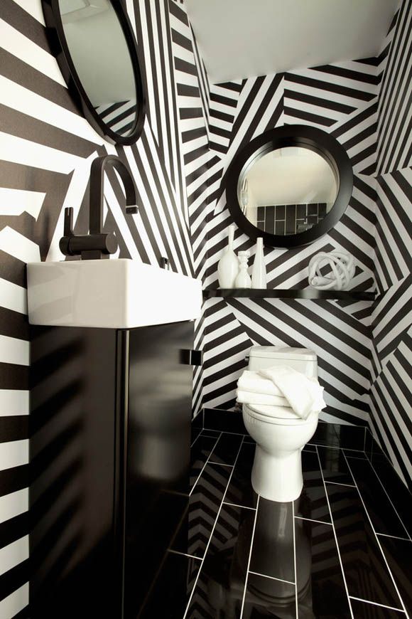 Bathroom Decor Black And White - HD Wallpaper 
