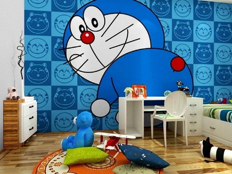 Harga Wallpaper Dinding Doraemon - HD Wallpaper 