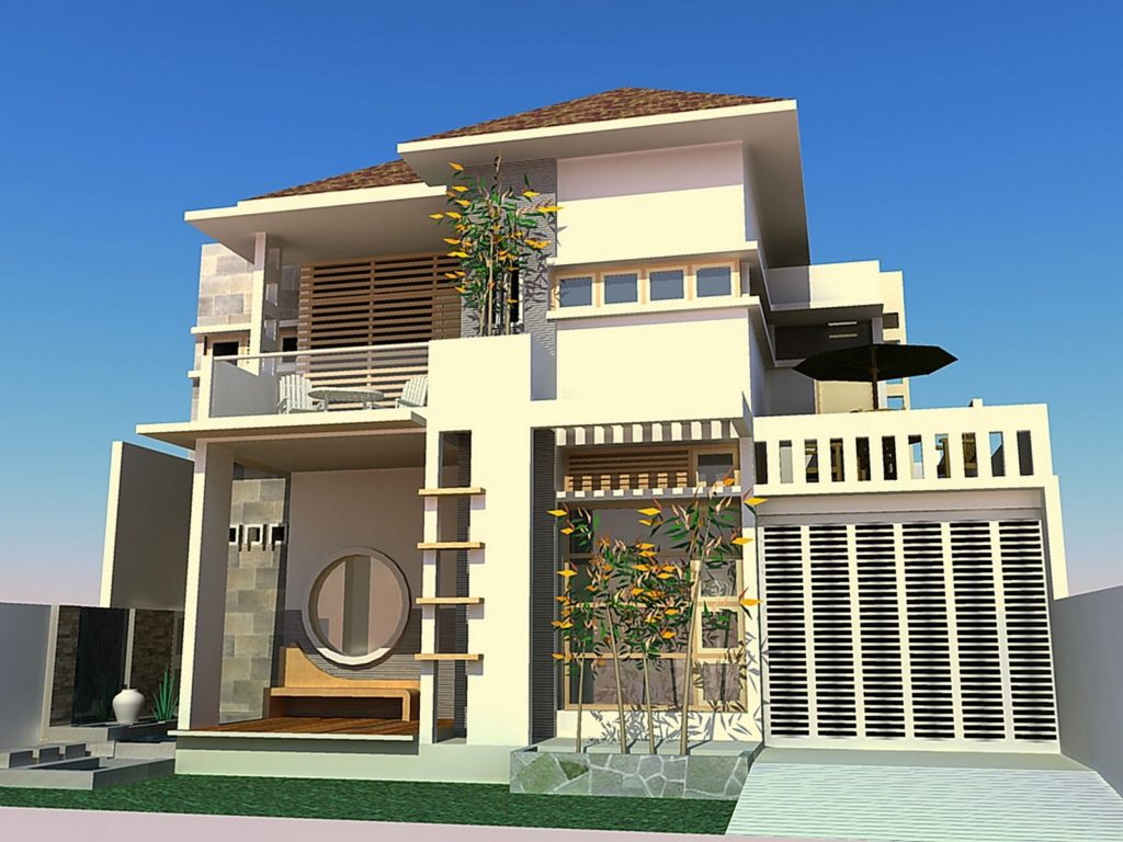 Model Rumah Minimalis Modern Lantai - Prefabricated Houses In Nepal - HD Wallpaper 