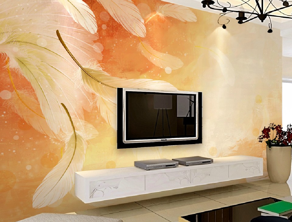 Wallpaper Dinding 3d Ruang Tamu - Latest Wall Design For Living Room - HD Wallpaper 