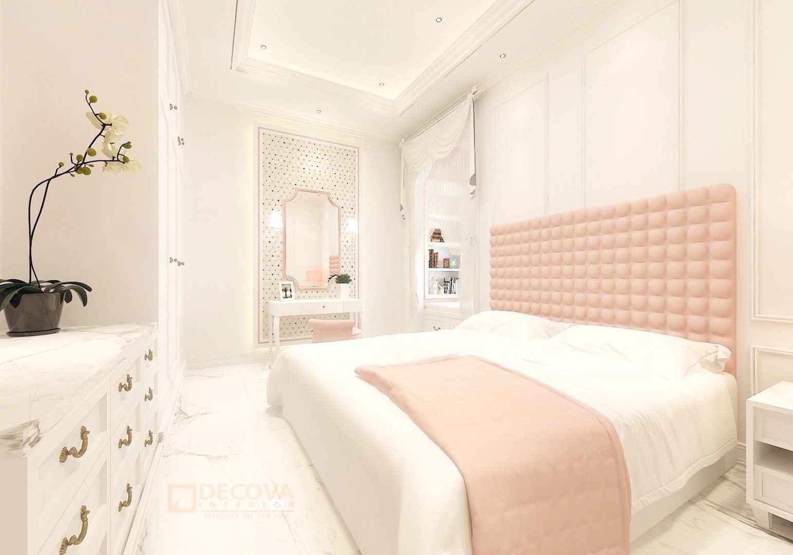 Feminine Bedrooms Designs - HD Wallpaper 