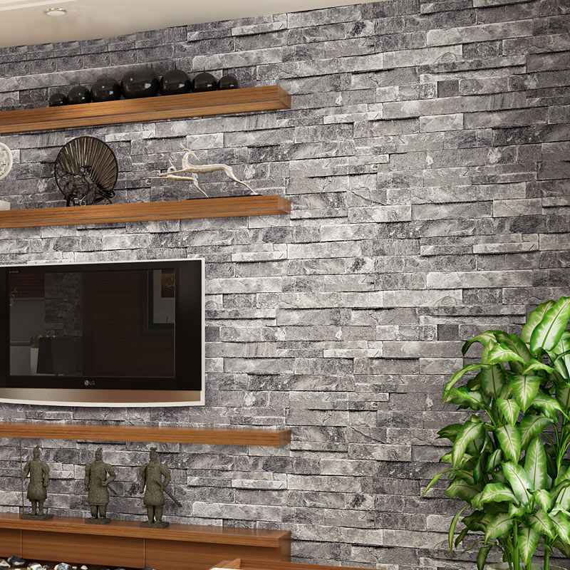 Faux Brick Tv Wall - HD Wallpaper 