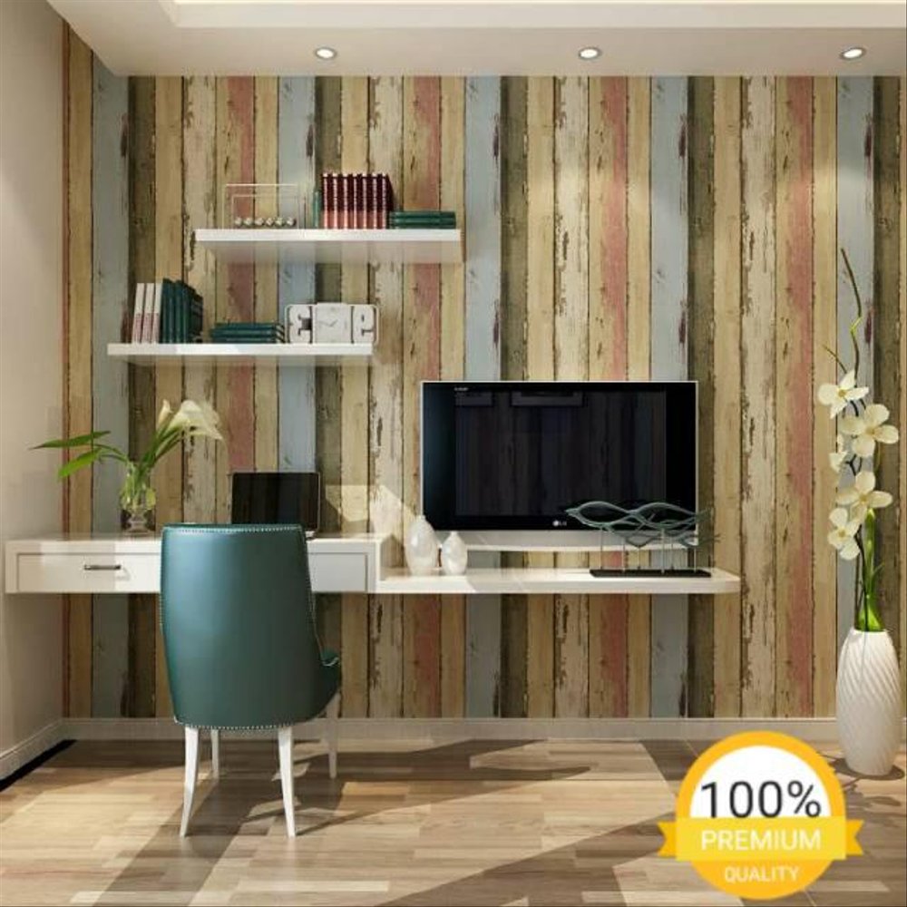 Pared Tipo Madera Con Pintura - HD Wallpaper 