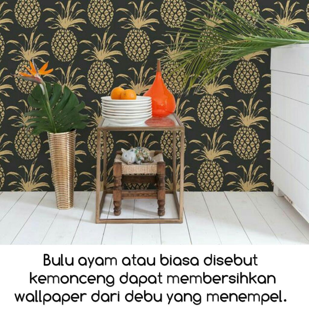 Wallpaper Setengah Dinding - Pineapple Wallpaper Dining Room - HD Wallpaper 